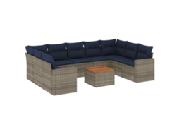 Garden Sofa Set, Garden Sofa Sets Vidaxl Cinzeto Rattan / Vime (n/a)
