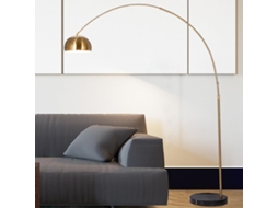 Luminária De Chão Ttdgyyxw Para Sala Estar, Luminária De Chão Em Arco Ferro Escovado, 3 Temperaturas De Cor, Luminária