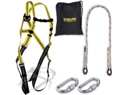 Kit Anti-Queda Arnês e Corda (1.5m e Mosquetões)