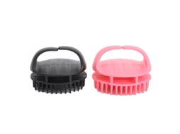 2 Unidades De Escova De Shampoo Para Massagem Do Couro Cabeludo De Silicone Com Funcionalidade Dupla E Cerdas Suaves