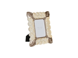 Moldura de Fotos Dkd Home Decor Cobre Branco Resina Romântico 20,4 X 2,5 X 26 Cm