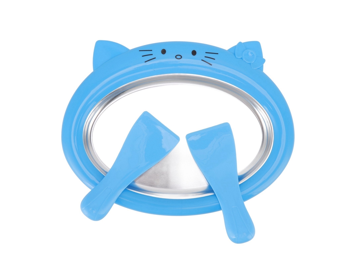 Máquina De Fazer Rolo Sorvete, Azul, 150ml, Desconectada, Qualidade Alimentar, Fácil Limpar, Estilo Bonito Para Uso Doméstico