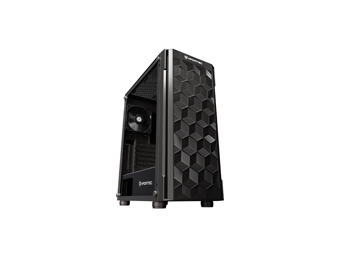 Caixa PC Gaming NFORTEC Azir Black Torre Gaming