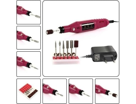 Kit de lixadeira elétrica profissional para manicure com pontas de lixa 220-240V HAUTSTORE