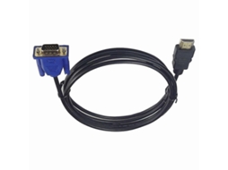Lurelia Cabo Adaptador Hdmi Para Vga, 1080p, 1080i, 10 M, Com Áudio, Compatível Com Ps3, Prata