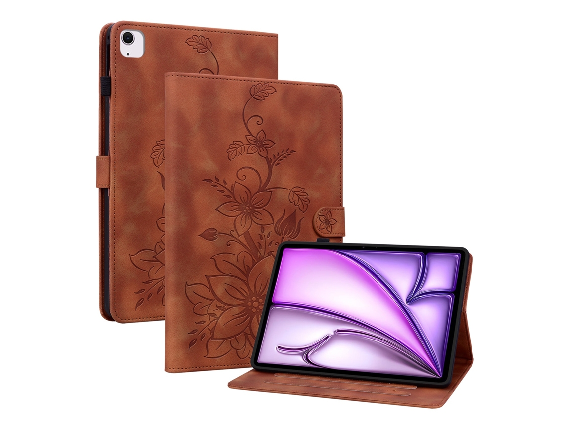 Capa Para Tablet Lurelia, Para Ipad 2025, Apple Air 13, 11, 2025, Pro 11 E Tablets 2024. Ipad (2022) 10.9 (2025 2025/2024, Castanho, Função Sono