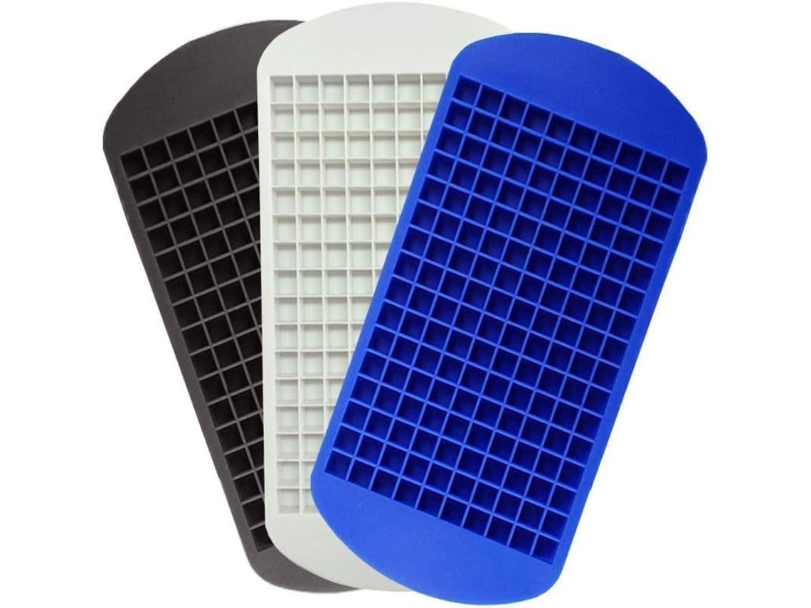 Formas de Gelo Mini 160g Silicone Quadrado 3 Peças S/MARCA