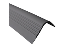 Perfil De Borda De Escada Quest Pvc 40x42 Mm Com Inserção De Segurança, Cinzento Escuro, 150 Cm