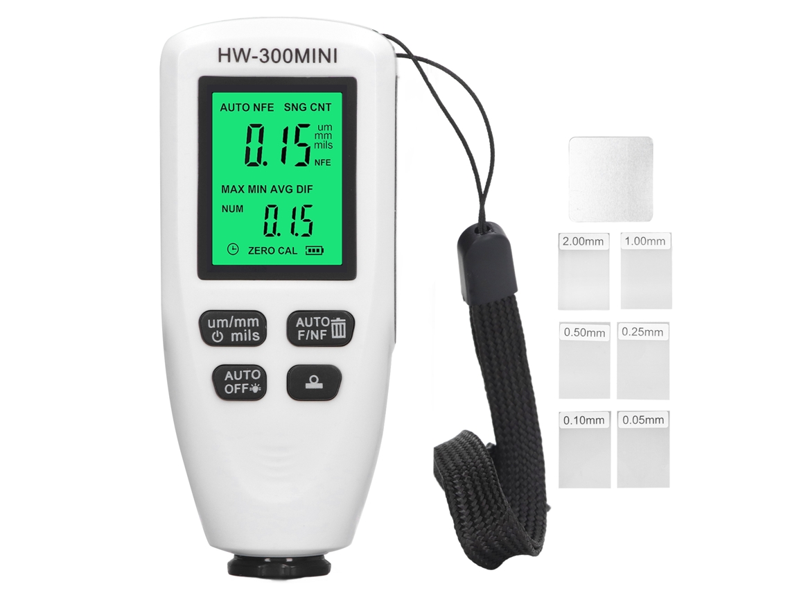 Medidor De Espesor De Pintura Automotriz Coating Thickness Gauge Blanco