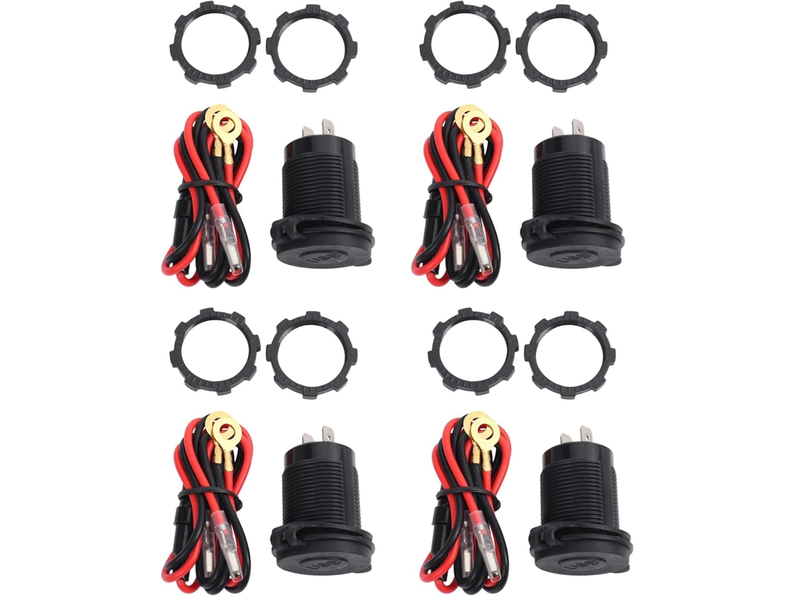 Carregador Veicular 4x Charge 3.0 com Duas Portas Usb de 12v e 36w e Interruptor. SFUSHOS