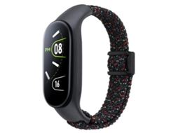 Capa para Xiaomi Mi Band 7/6/5/4/3 com fecho magnético e laço trançado preto starlight XIAOMOYU
