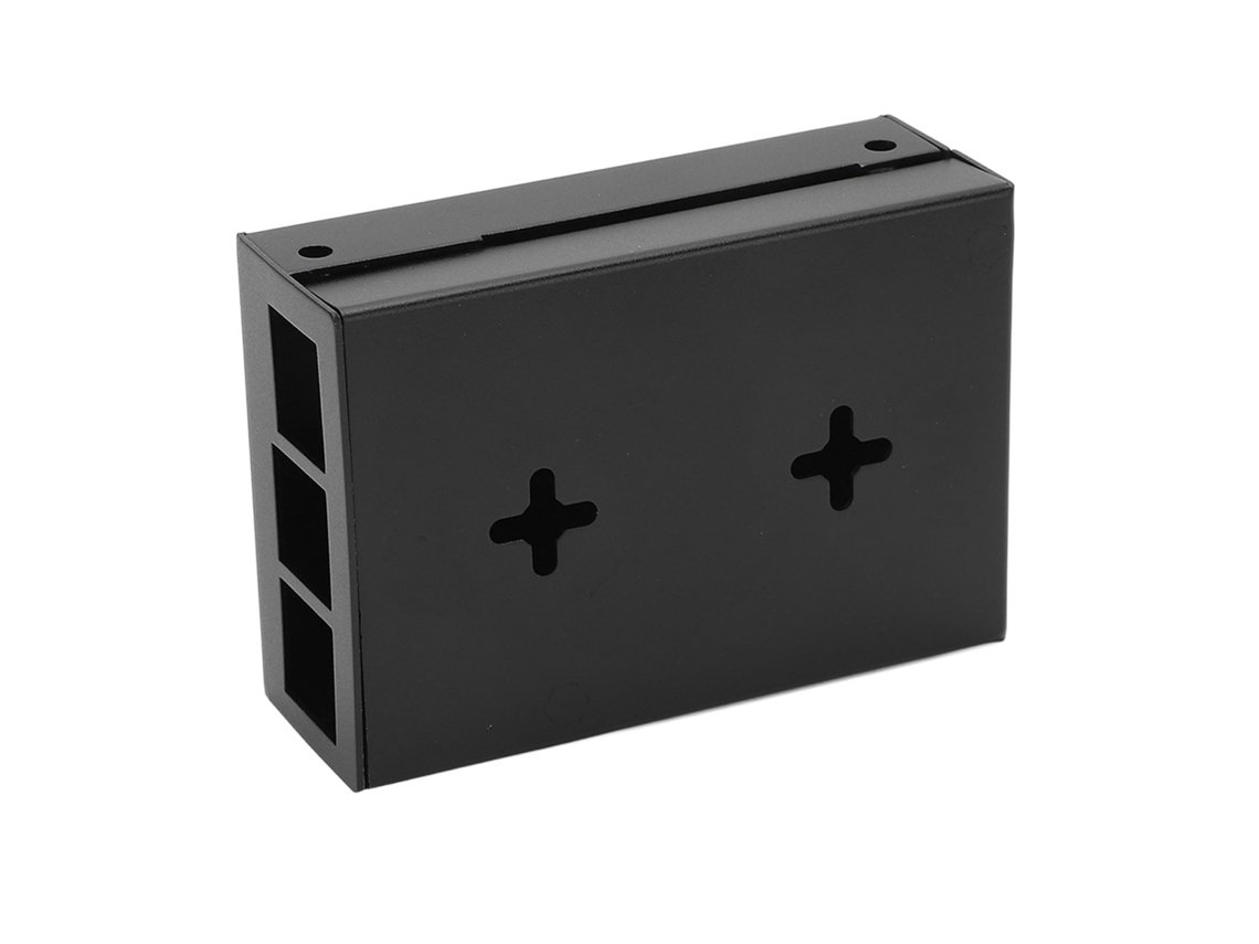 Capa De Alumínio Para Raspberry Pi 4b Preta