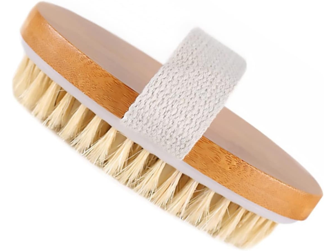 Escova De Banho Multifuncional Cabilock, Madeira Natural, Para Massagem E Limpeza Corporal, Durável Para Uso A Seco E