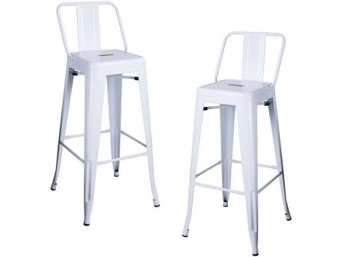 Pack 2 Bancos Torix Encosto 100 Cm - Branco
