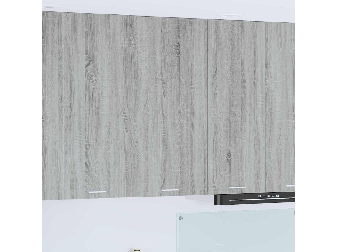Vidaxl Armário Suspenso Cinza Sonoma E Branco 50 X 31 X 100 Cm