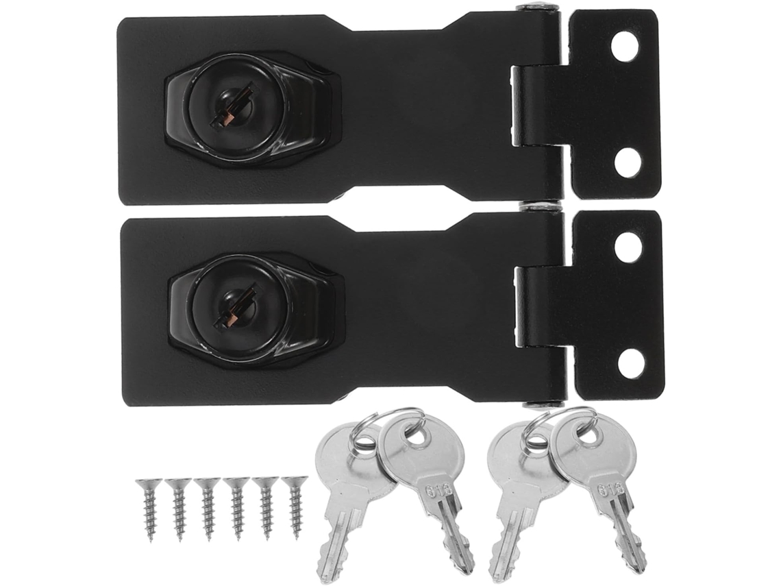 Fechadura De Segurança Cabilock 2 Peças Com Chave Para Portas Armários, Fechadura Para Portas Internas, Trinco Para
