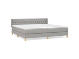 Box Spring Bed, Box Spring Beds Vidaxl Cinzeto Tecido (200 X 200 Cm)