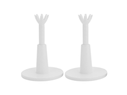 2 Tees de golfe ajustáveis brancos, acessórios de treinamento esportivo Slowmoose