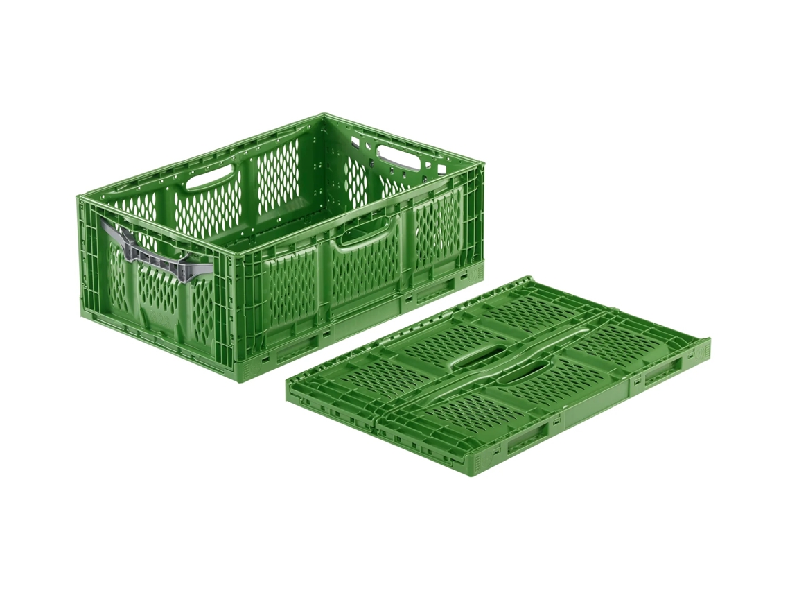 Caixa Dobrável 40x30x18cm Vazada Verde