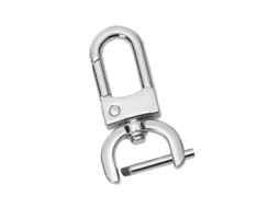 Ganchillo De Rotación Desmontable De Aleación De Zinc, Clasp Cangrejo Metal Para Bolsos, Talla L Plateado Blanco L