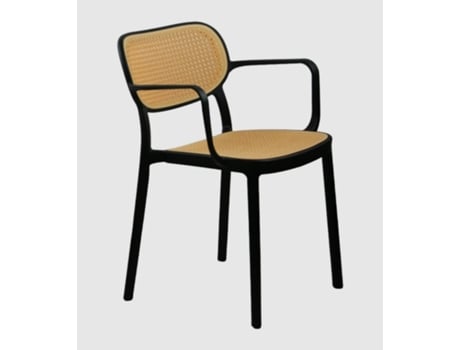 Conjunto de 2 cadeiras Viena pretas EKILIKUA HOME