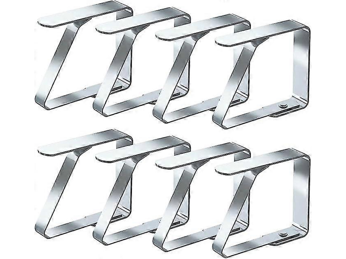 Conjunto De 8 Clipes De Pano De Aço Inoxidável Antiderrapantes D Slowmoose (4 Cm X 8 Peças)