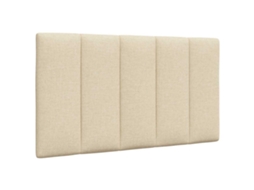 Vidaxl Almofadão De Cabeceira Hanko 80 Cm Tecido Creme