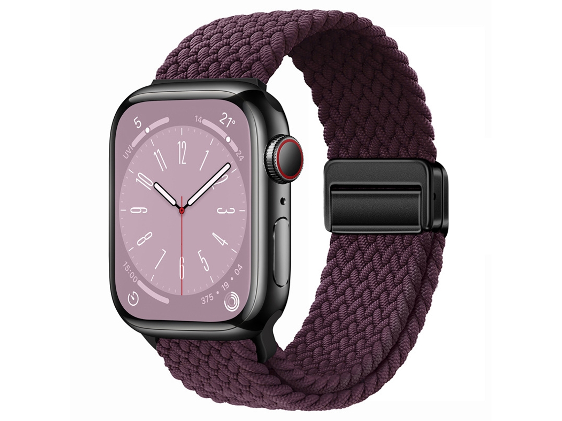 Bracelete Para Apple Watch 38/40/41/42mm Cereja Escura Cuich
