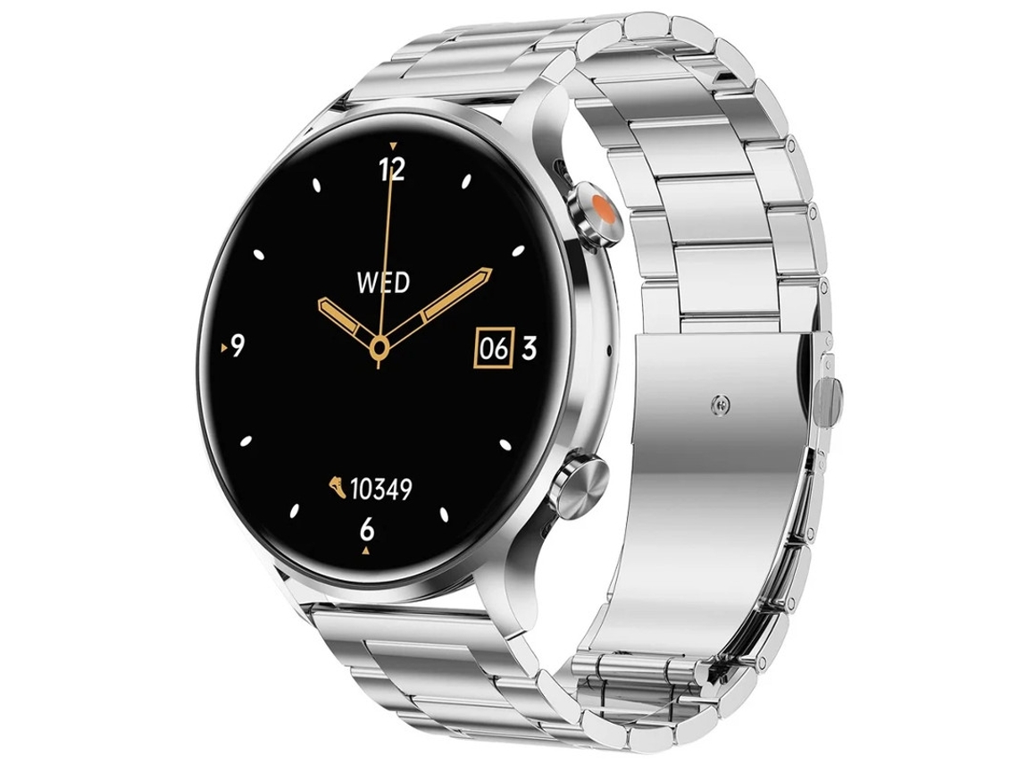 Smartwatch Bluetooth Call 1.39 Polegadas Monitoramento De Súde 114 Modos Esportivos Compatível Com Android Ios Prata Yizhood