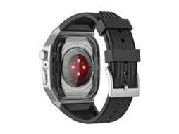 Pulseira De Relógio 44 Mm Com Estojo, Compatível Apple Watch Series 9, 8, 7, 45, 6, 5, 4 Se, (2023) E Chennls (2022)