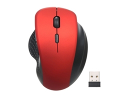 Rato Vertical Óptico Sem Fio 2.4g 6 Teclas Ergonômico Com Velocidade Ajustável Para Pc Notebook Vermelho