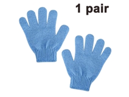 Luvas de Banho Esfoliantes de Textura Dupla para Banho Spa Massagem e Esfoliação Corporal Removedor 1 Par de Luvas JEDBESETZT