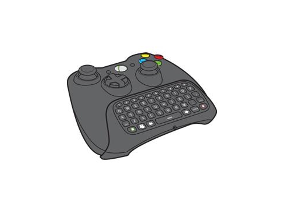 Teclado chatpad para xbox-360 branco - não oficial