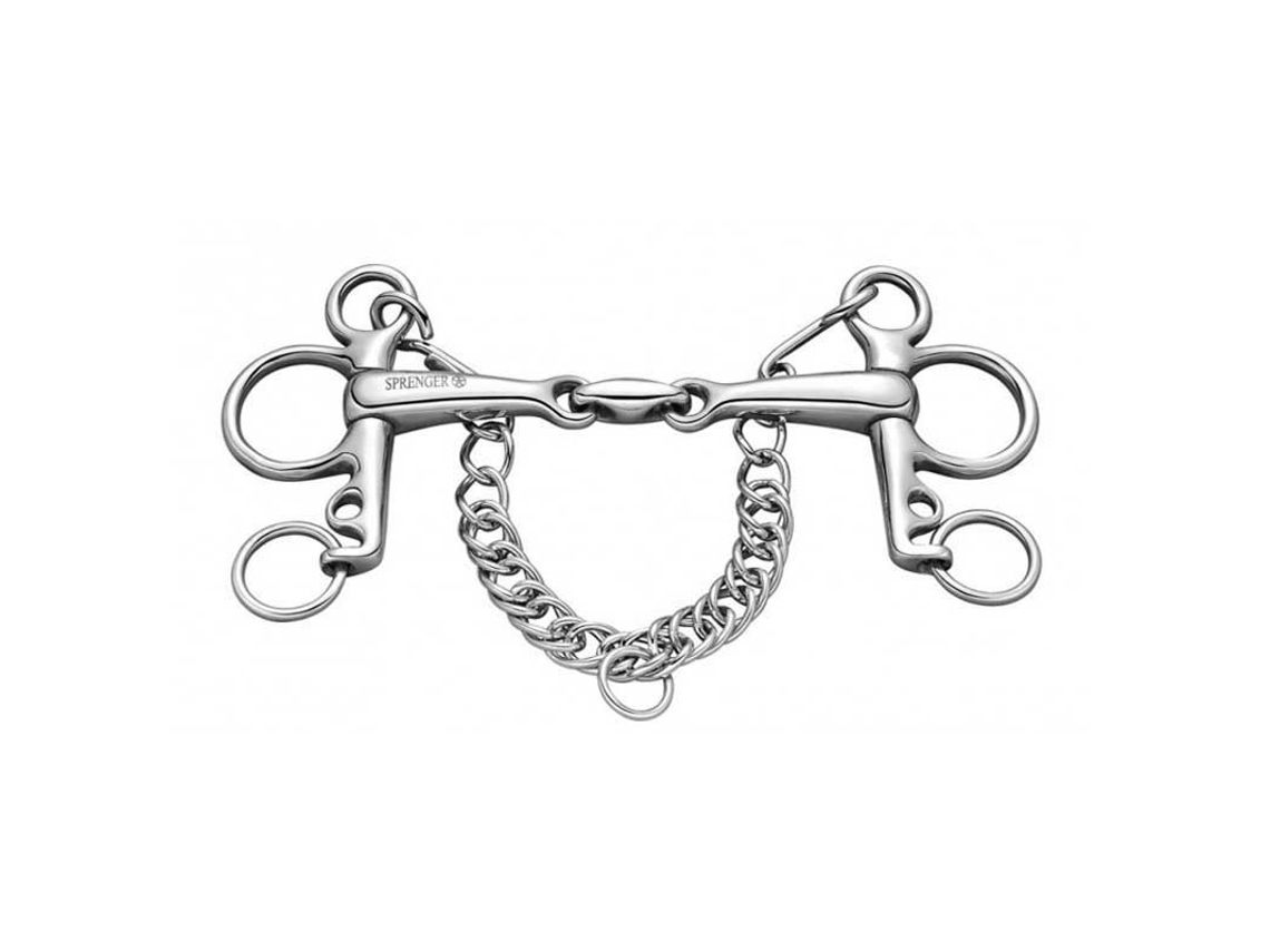 Broca Pelham Double Break 16 Mm Prateado 135 Mmsprenger