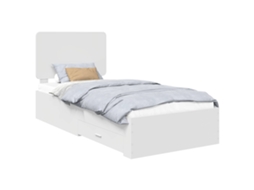 Estrutura da Cama Branca em Madeira Processada MAISON EXCLUSIVE 90x190 cm