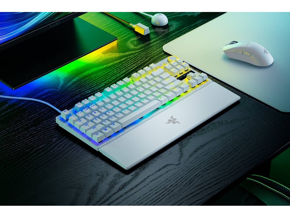 Teclado RAZER Huntsman V3 Pro Tenkeyless 8KHz (US Layout - Branco)