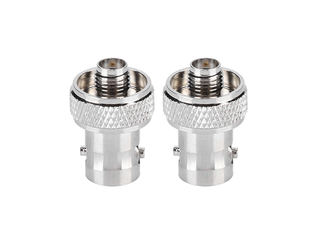 Aetheria 2 Conectores Adaptadores Sma Fêmea para Bnc Fêmea Conversor Rf 50 Ohmios