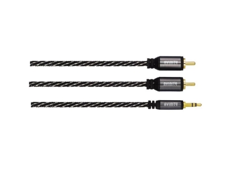 Cabo de Áudio 2F. Machos Rca Conector Macho Estéreo de 3 5 Mm 3 0 M AVINITY