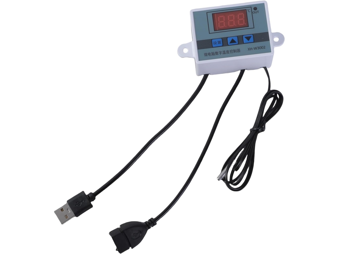 Conjunto De Cabo Alimentação Usb 5v Com Controle Temperatura,