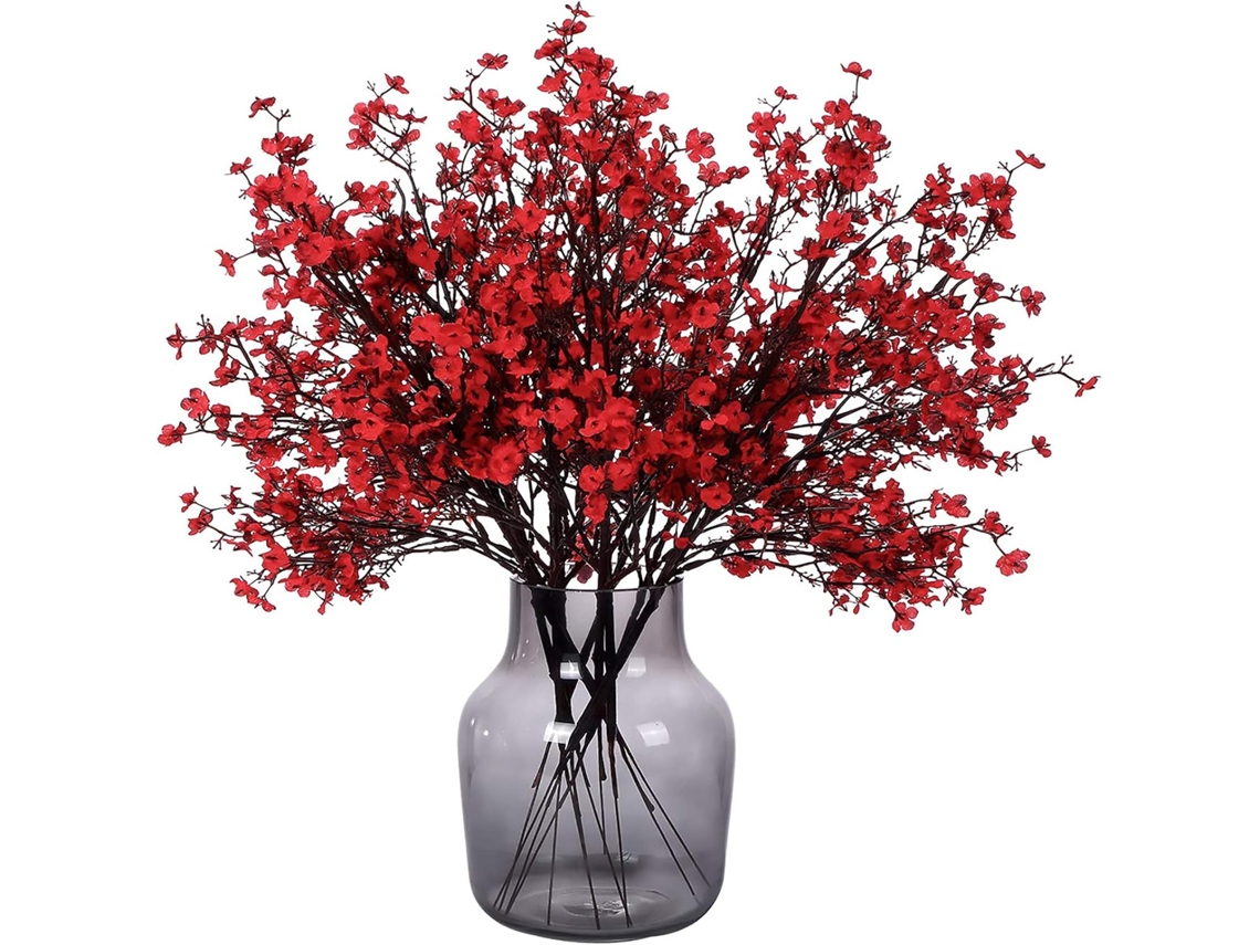 12 Flores Artificiais a Granel, Flores Artificiais de Seda Plástica São Usadas F AQUAFORGE