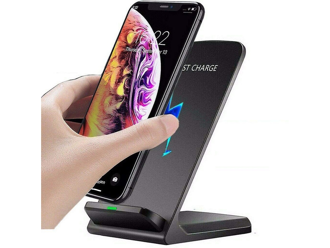 Carregador Sem Fio Note Para Apple, Oneplus, Samsung Yizhood Seda Preto