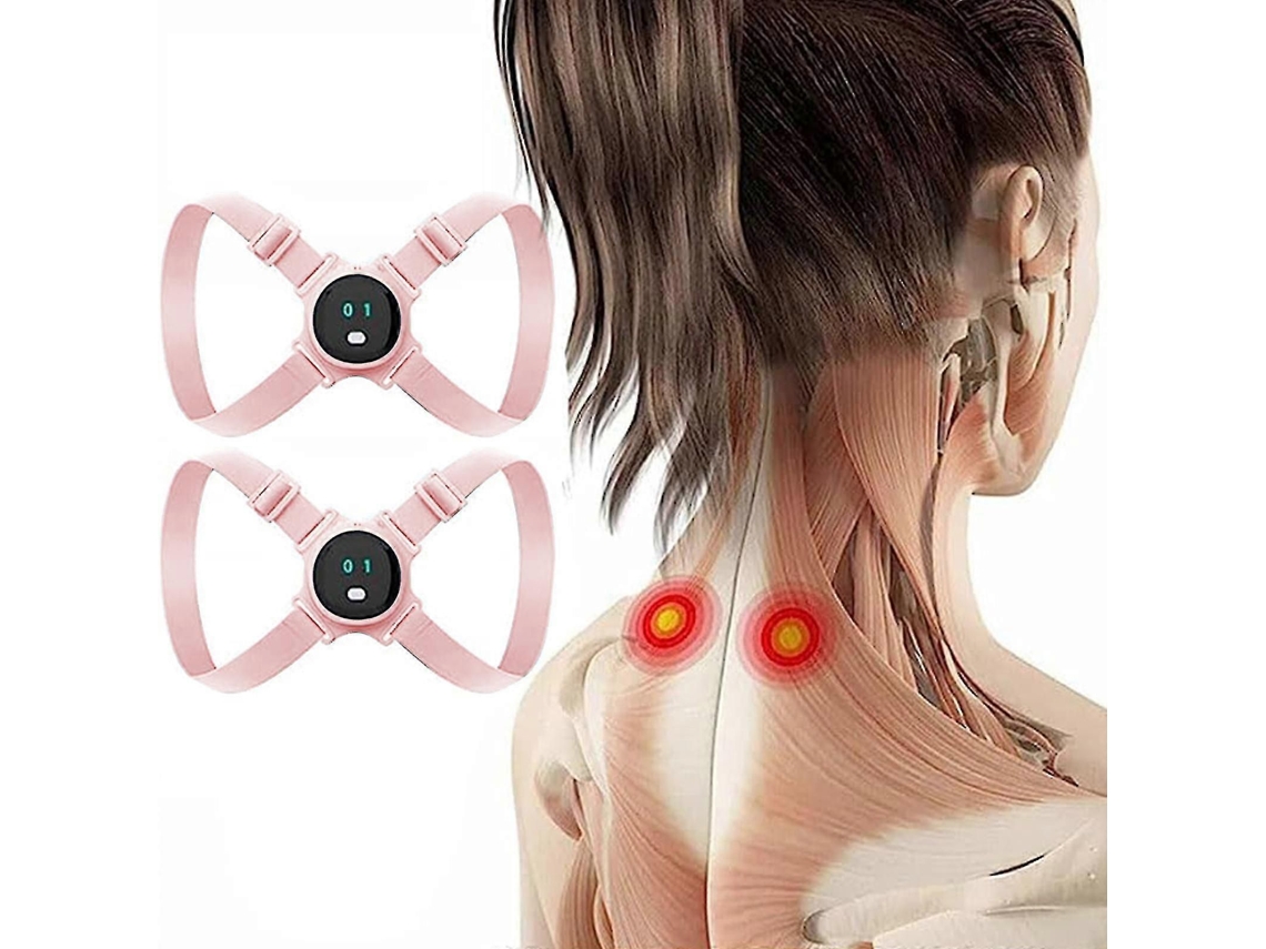 Corretor Postural Inteligente Para Crianças E Adultos, Cinta De Suporte Lombar Para Alívio Da Dor No Pescoço E Ombros Com Alerta De Vibração.