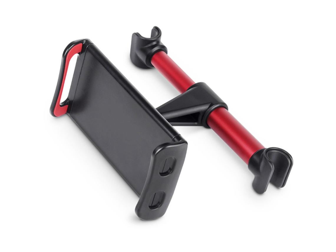 Suporte Universal Para Tablet No Encosto De Cabeça Do Carro, Rotação De 360°, Compatível Com Tablets De 4 A 11 Polegadas, Com Fixação Por Grampo, Verm