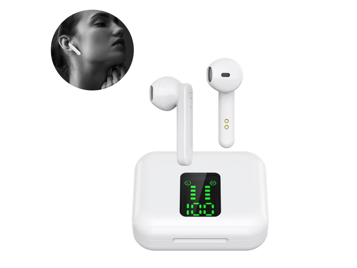 Auriculares Bluetooth True Wireless Compatible Led Digital Display Waterproof Hifi Headset