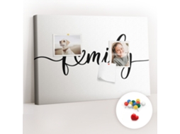 Lousa De Cortiça Inscrição "família" Para O Escritório Espelharte (60x40 Cm)