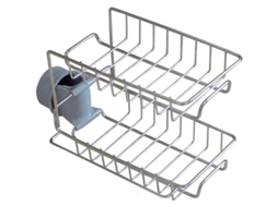 Porta Esponjas De Cocina Acero Inoxidable Organizador De Fregadero Con Drenaje Para Jabón Cepillo Líquido