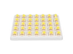 Aetheria 35 Interruptores Amarelo Pro Pré lubrificados 3 Pin Rgb Smd para Teclado Mecânico Diy