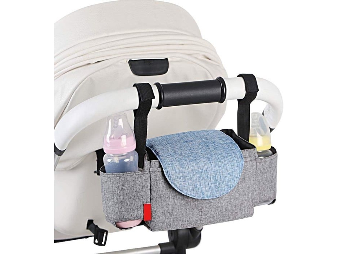 Suporte para Copo e Garrafa em Carrinho de Bebê, Cinza AQUAFORGE