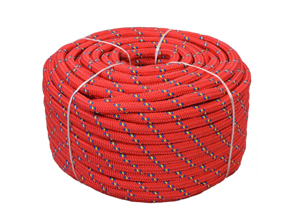 Vidaxl Corda Náutica Em Polipropileno 18 Mm 50 M Vermelho