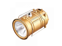 Lanterna De Acampamento Recarregável Usb, Luz De Acampamento Ao Ar Livre, Lanterna Solar Dobrável, Lanterna De Emergência Olysi Shop (dourada)